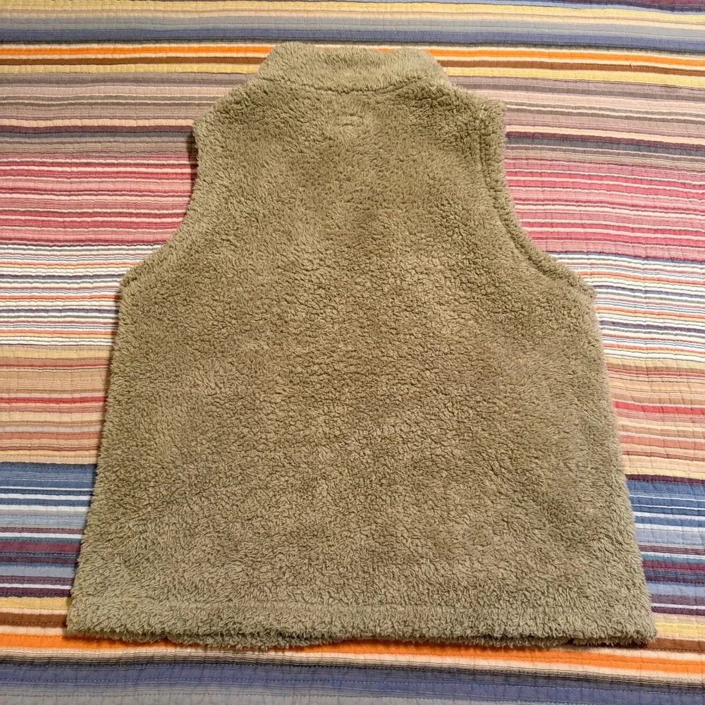 Patagonia Girls XXL 16-18 Los Gatos Fleece Vest Tan Full‎ Zip High Pile Soft